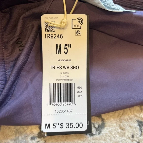 NWT adidas Men’s Training Essentials Woven Training Shorts - Purple/Violet - Picture 4 of 4
